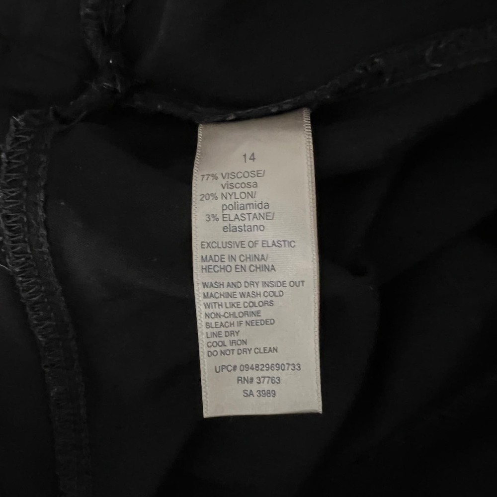 Rafaella Jeggings Black Size 14 - Picture 4 of 6